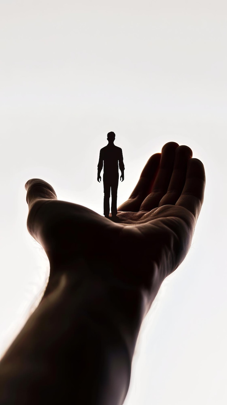 Foto warum nicht diesen raum verwenden, um sein kostenloses stockfoto zu kopieren, männer, die menschen halten, eine person ausgeschnitten
