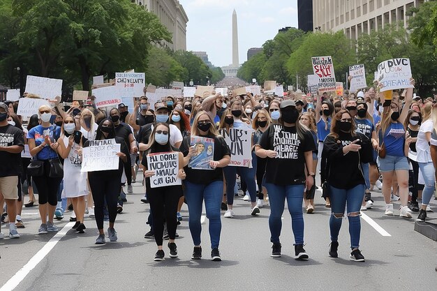 Foto washington, dc, estados unidos, 11 de junho de 2022 marcha por nossas vidas