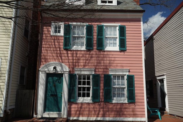 Washington georgetown casas pintadas detalle