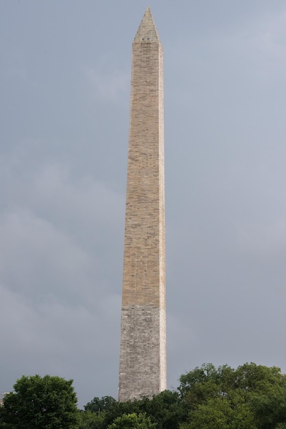 Washington Monument Obelisco no panorama DC Mall