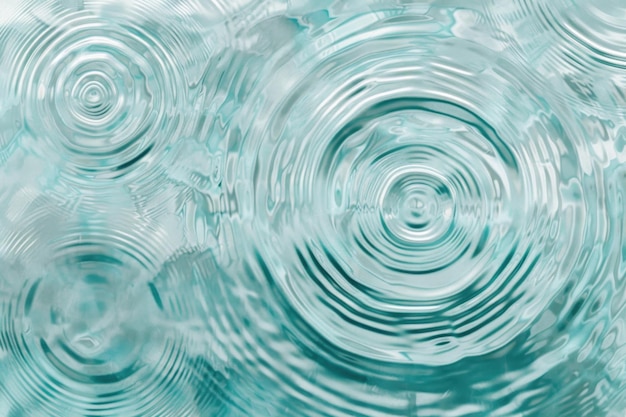 Wasser-Panorama-Banner-Hintergrund Weiße Wasser-Textur Aqua-Oberfläche mit Ringen und Wellen