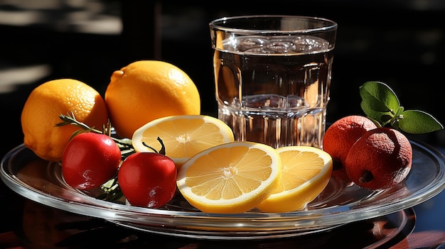 Wasser und orangefarbenes HD-Hintergrundbild