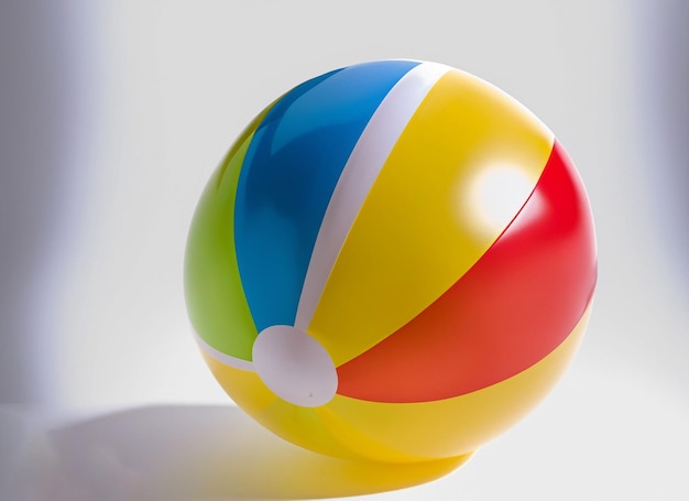 Wasserball isoliert auf weißem Hintergrund, generative KI