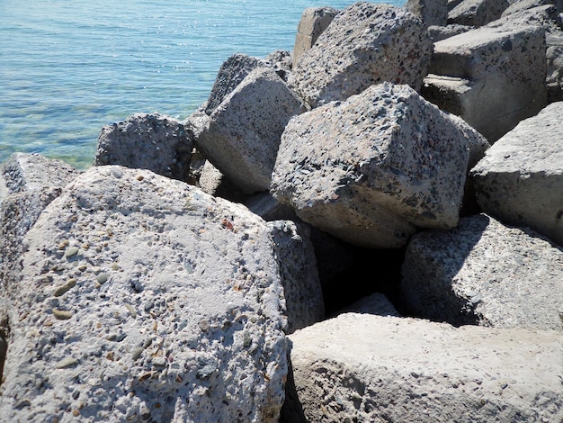 Wassereinlasskanal zur Entsalzung von Meerwasser Kasachstan Mangistau Region Aktau