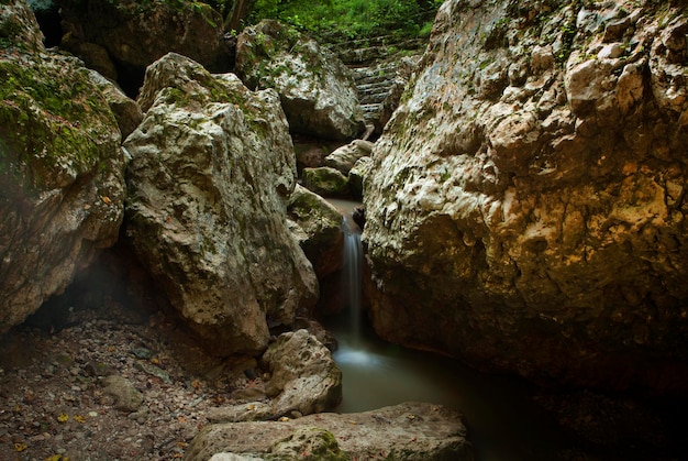 Wasserfälle in den Bergen von Adygea Russland