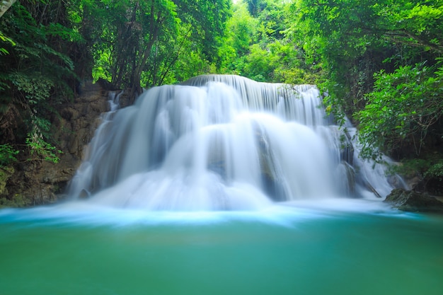 Wasserfall Huay Mae Kamin im Nationalpark Khuean Srinagarindra.