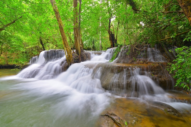 Wasserfall Huay Mae Kamin, Srinakarin Verdammungs-Nationalpark, Kanchanaburi, Thailand