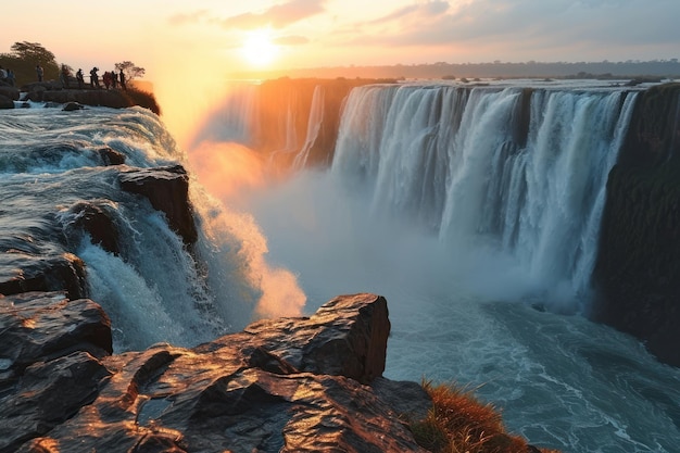 Wasserfall in den Bergen