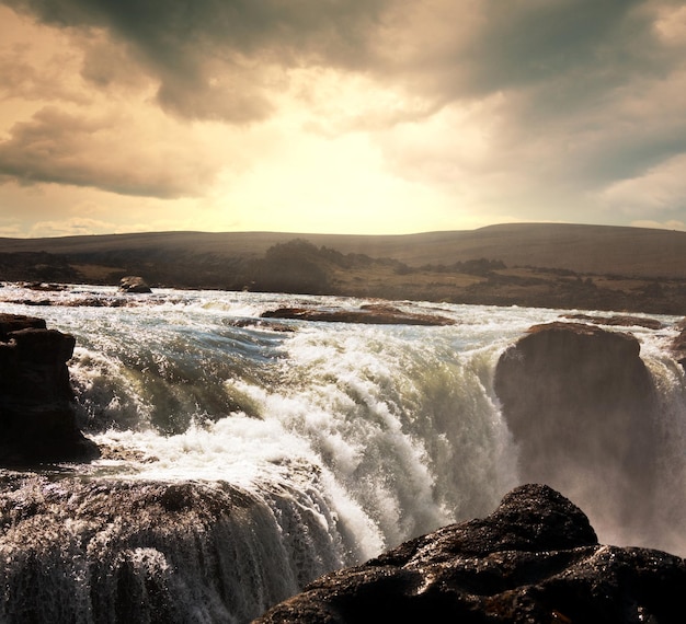 Wasserfall in Island