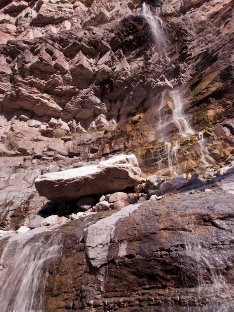 Foto wasserfall in ouray, colorado.