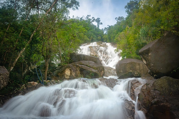 Wasserfall schönes Asien Thailand, Praiwan Wasserfall Phatthalung