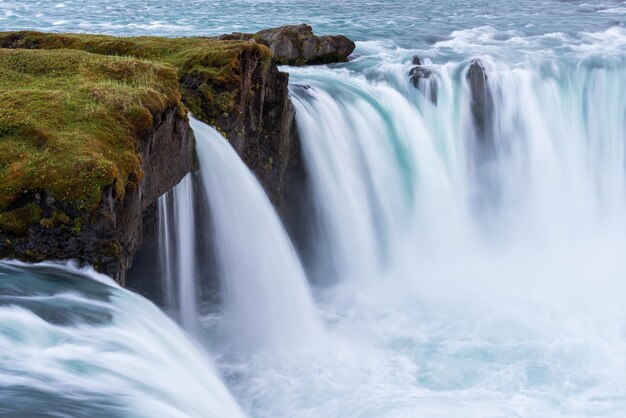 Wasserfallkaskade Godafoss Island