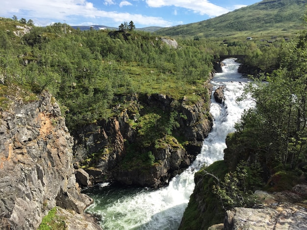 Wasserfalllandschaft