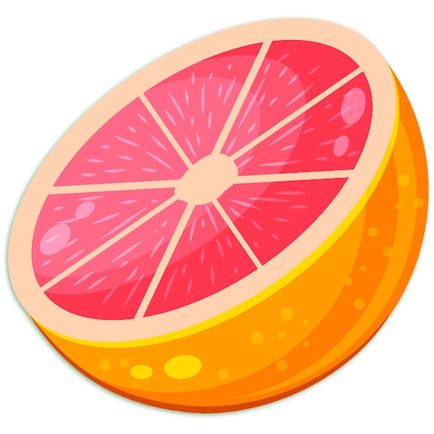 Wasserfarbige rosa Grapefruit