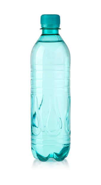Wasserflasche lokalisiert auf Weiß mit Beschneidungspfad