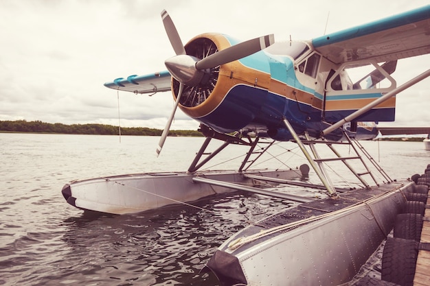 Wasserflugzeug in Alaska.