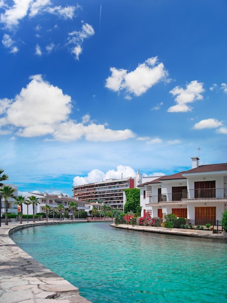 Wasserkanal in Alcudia Baleares