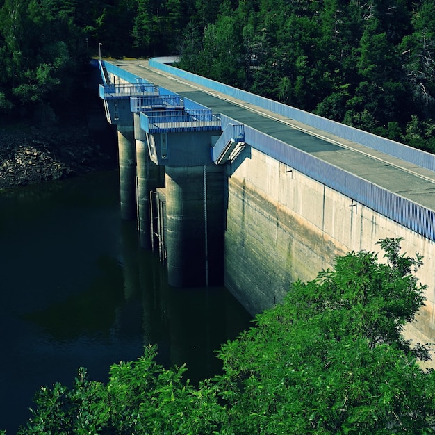 Wasserkraftwerk Laufwasserkraftwerk Kaplanturbine MohelnoTschechische Republik