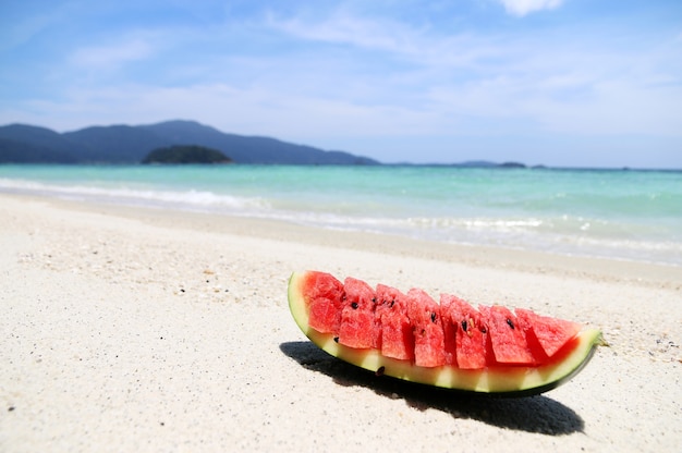 Wassermelone Am Strand