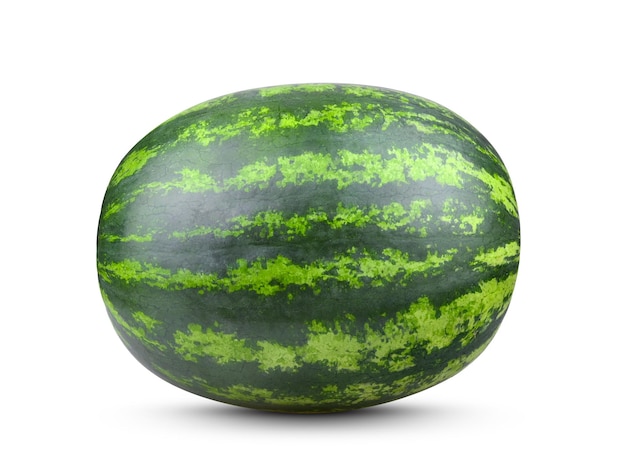Wassermelone auf einem isolierten weißen Hintergrund