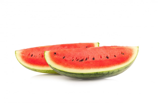 Wassermelone auf weißem Hintergrund