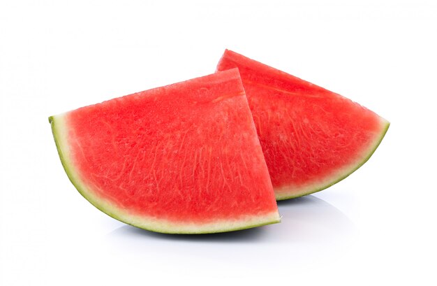 Wassermelone auf weißem Hintergrund