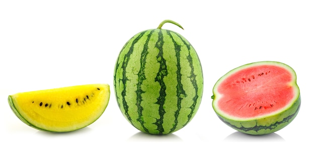 Wassermelone getrennt auf weißem Hintergrund