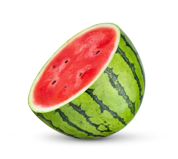 Wassermelone isoliert auf weiß