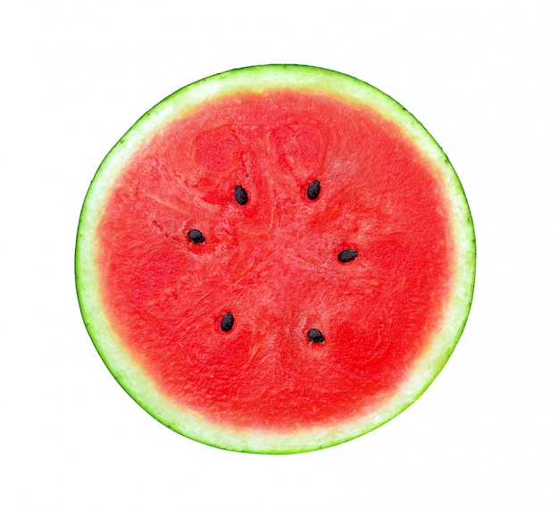 Wassermelone isoliert auf weiß