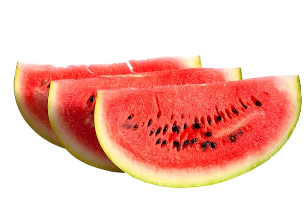 Wassermelone isoliert auf weißem Hintergrund