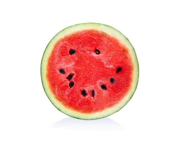 Wassermelone isoliert auf weißem Hintergrund