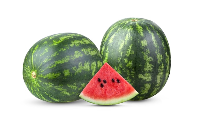 Wassermelone isoliert auf weißer Oberfläche