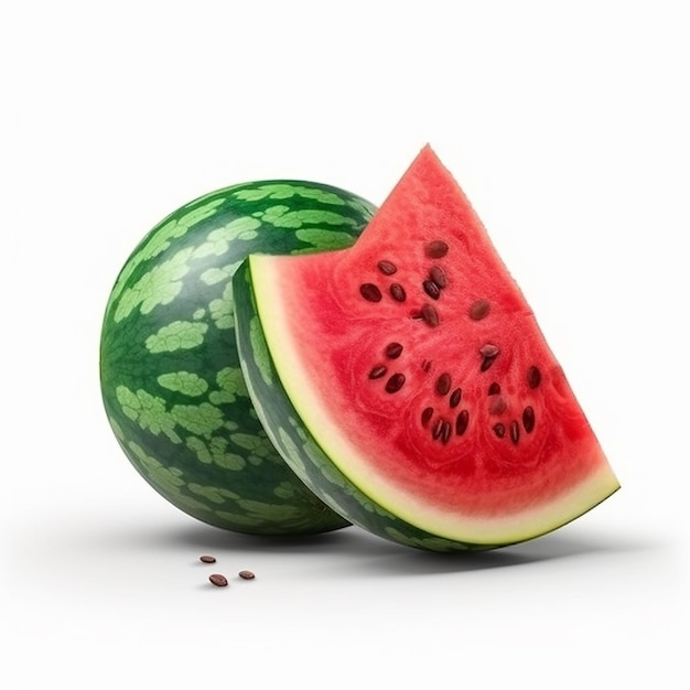 Wassermelone isoliert Hintergrund