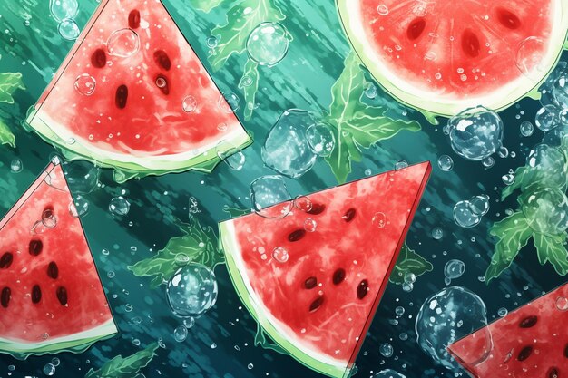 Wassermelone ist eine ausgestellte Wassermelone.