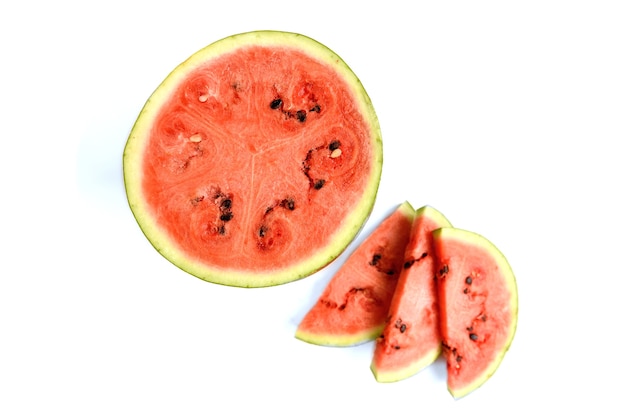 Wassermelone lokalisiert auf weißem Hintergrund