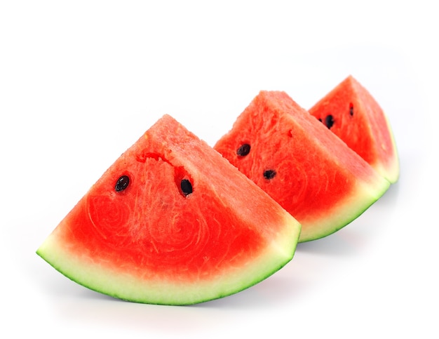 Wassermelone lokalisiert auf weißem Hintergrund