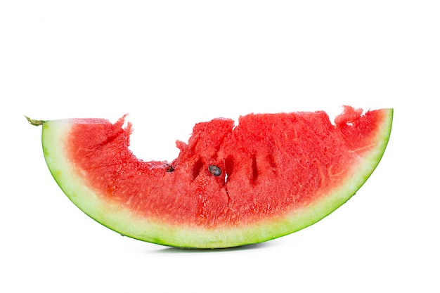 Wassermelone lokalisiert auf weißem Hintergrund