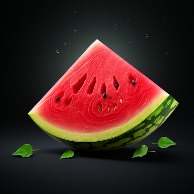 Wassermelone mit weißem Hintergrund