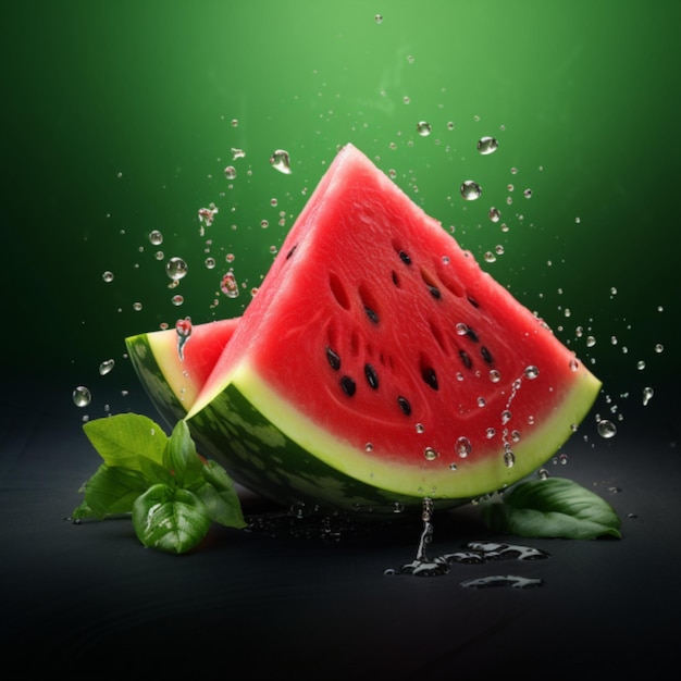 Wassermelone mit weißem Hintergrund