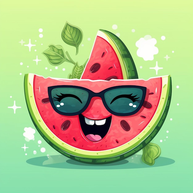 Wassermelonen-Sonnenbrille