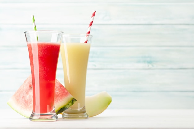 Wassermelonen- und Melonen-Smoothie