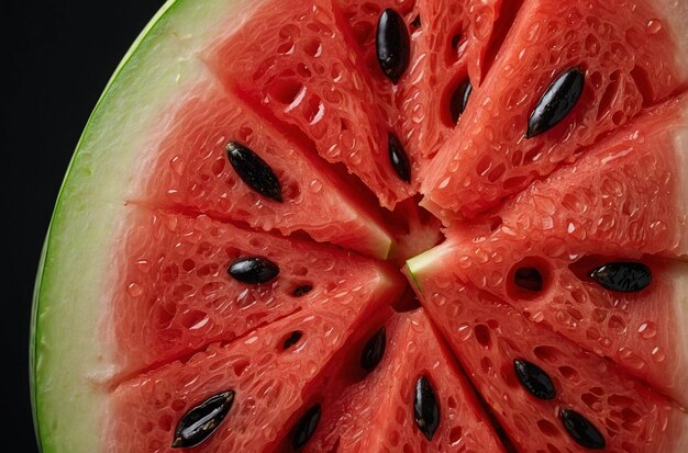 Foto wassermelonenläuse mit biss