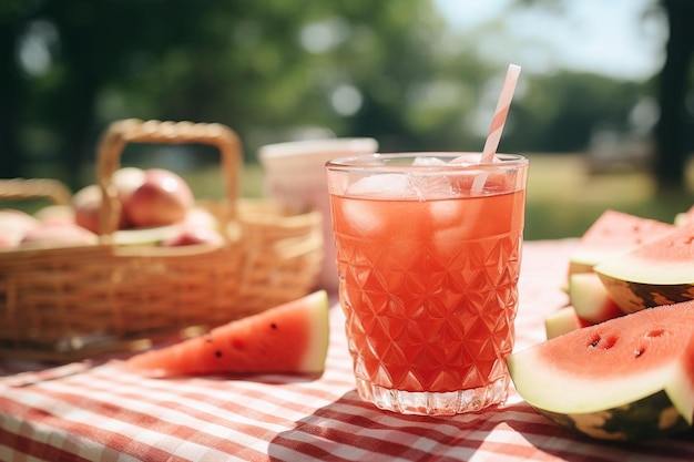 Wassermelonensaft auf isoliertem weißen Hintergrund Wassermelonesaft Fotografie