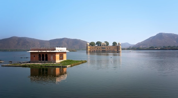 Wasserpalast in Man Sagar Lake Jaipur Rajasthan Indien 18. Jahrhundert