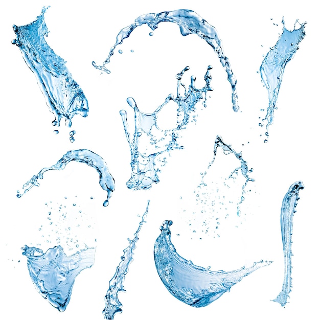 Wasserspritzungen fallen Vortex-Hintergrund