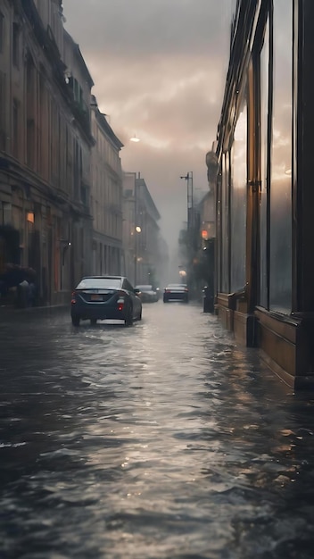 Wasserstruktur Hintergrund regnerisches Fenster an einem bewölkten Tag