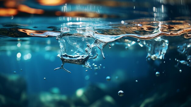 Wassertextur Hintergrund HD 8K Wallpaper Stock Fotobild