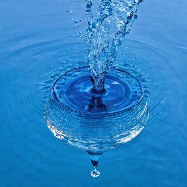 Wassertröpfchen auf blauem Hintergrund Wassertröppchen auf blauen Hintergrund Wassertropfen mit blauem hintergrund