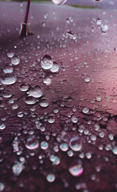 Foto wassertröpfchen auf dem boden