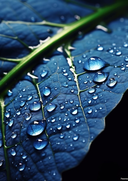 Wassertropfen auf dem Blatt